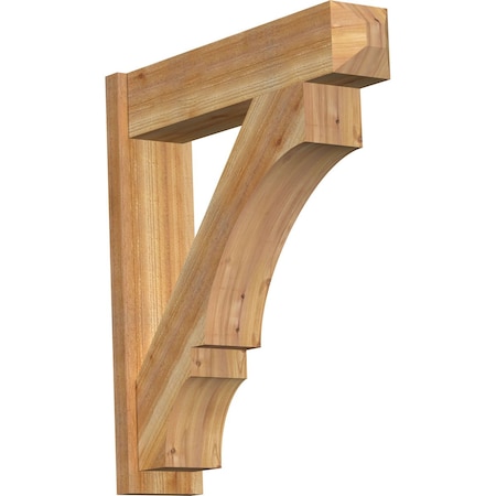 Ekena Millwork Balboa Craftsman Rough Sawn Outlooker, Western Red Cedar, 8"W x 34"D x 38"H OUT08X34X38BOA04RWR